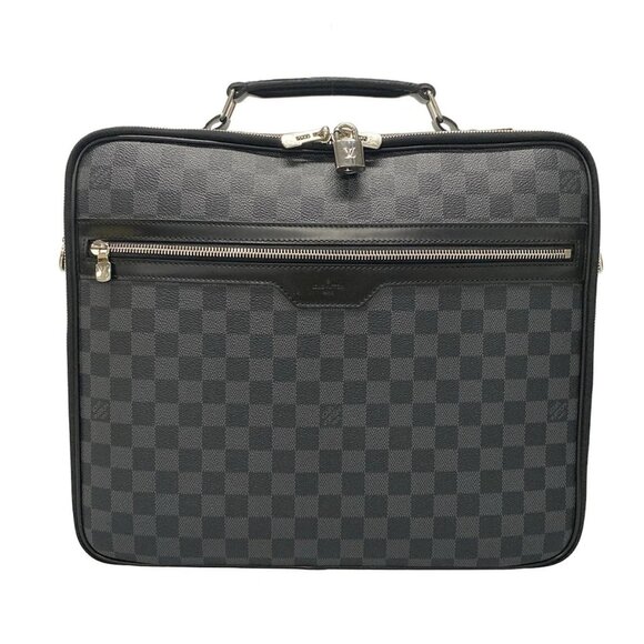 Auth LOUIS VUITTON Steve N58030 Damier Graphite MB2190 Business Bag - Picture 1 of 15